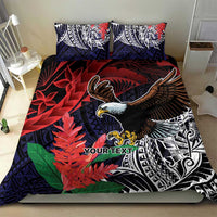 American Samoa Bald Eagle Personalized Bedding Set Samoa Muamua Le Atua