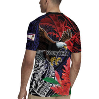 American Samoa Bald Eagle Personalized Rugby Jersey Samoa Muamua Le Atua