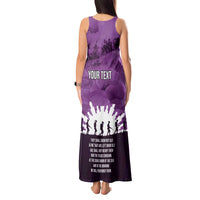 Anzac Day Gallipoli Personalised Tank Maxi Dress Purple Poppy Flowers