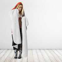 Anzac Day Gallipoli Personalised Hooded Blanket Red Poppy Flowers