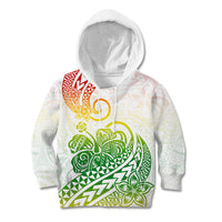 Polynesian Kid Hoodie Tribal Tattoo Gradient 02 Screen Color LT9 Hoodie Gradient - Polynesian Pride