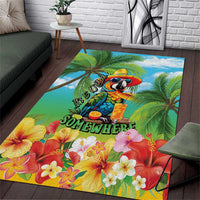 Always 5 O'clock Area Rug Hawaiian Tropical Parrot - Polynesian Pride