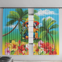 Always 5 O'clock Window Curtain Hawaiian Tropical Parrot - Polynesian Pride