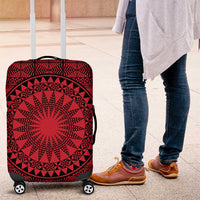 All Red Tonga Malo e lelei Luggage Cover Vintage Ngatu Tribal Pattern - Polynesian Pride