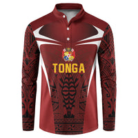 2026 Rugby Nations Series Custom Tonga Ikale Tahi Button Sweatshirt