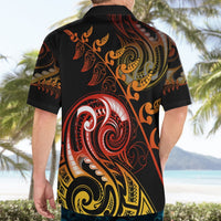 New Zealand Hawaiian Shirt Aotearoa Manaia Maori Fern Tattoo Arty LT9 - Polynesian Pride