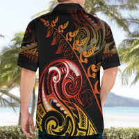 New Zealand Hawaiian Shirt Aotearoa Manaia Maori Fern Tattoo Arty LT9 - Polynesian Pride