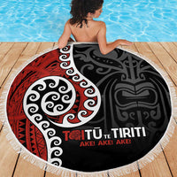 Honour The Treaty New Zealand Beach Blanket Toitu Te Tiriti Ake!Ake!Ake!