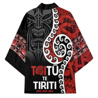 Honour The Treaty New Zealand Kimono Toitu Te Tiriti Ake Ake Ake - Polynesian Pride