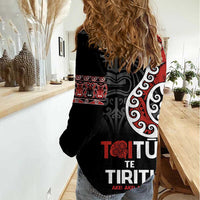 Honour The Treaty New Zealand Women Casual Shirt Toitu Te Tiriti Ake!Ake!Ake!