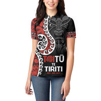 Honour The Treaty New Zealand Women Polo Shirt Toitu Te Tiriti Ake!Ake!Ake! LT9 - Polynesian Pride