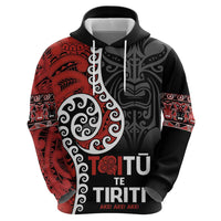 Honour The Treaty New Zealand Zip Hoodie Toitu Te Tiriti Ake!Ake!Ake! LT9 - Polynesian Pride