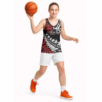 Honour The Treaty New Zealand Personalised Basketball Jersey Toitu Te Tiriti Half Fern Haka Dance - Polynesian Pride