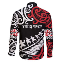 Honour The Treaty New Zealand Personalised Family Matching Off The Shoulder Long Sleeve Dress and Hawaiian Shirt Toitu Te Tiriti Half Fern with Haka dance