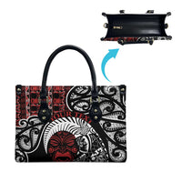 Honour The Treaty New Zealand Personalised Leather Bag Toitu Te Tiriti Indigenous Maori Face LT9 - Polynesian Pride