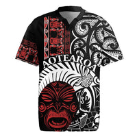 Honour The Treaty New Zealand Personalised Rugby Jersey Toitu Te Tiriti Indigenous Maori Face