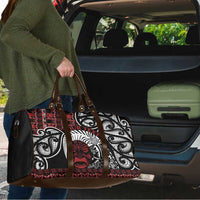 Honour The Treaty New Zealand Personalised Travel Bag Toitu Te Tiriti Indigenous Maori Face LT9 - Polynesian Pride