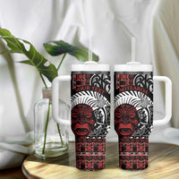 Honour The Treaty New Zealand Personalised Tumbler With Handle Toitu Te Tiriti Indigenous Maori Face