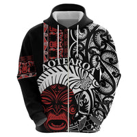Honour The Treaty New Zealand Personalised Zip Hoodie Toitu Te Tiriti Indigenous Maori Face LT9 - Polynesian Pride