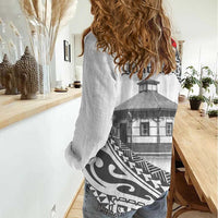 Samoa Mau Movement House Personalised Women Casual Shirt Fa'a Samoa The Samoan Way