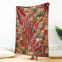 Mele Kalikimaka Pakalana Pikake Lei Blanket Hawaiian Rodeo Paniolo Omaomao Palaka - Polynesian Pride