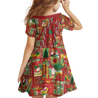 Mele Kalikimaka Pakalana Pikake Lei Family Matching Off The Shoulder Long Sleeve Dress and Hawaiian Shirt Hawaiian Rodeo Paniolo Omaomao Palaka LT9 - Polynesian Pride