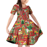 Mele Kalikimaka Pakalana Pikake Lei Family Matching Off Shoulder Short Dress and Hawaiian Shirt Hawaiian Rodeo Paniolo Omaomao Palaka - Polynesian Pride