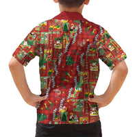 Mele Kalikimaka Pakalana Pikake Lei Kid Hawaiian Shirt Hawaiian Rodeo Paniolo Omaomao Palaka LT9 - Polynesian Pride