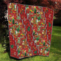 Mele Kalikimaka Pakalana Pikake Lei Quilt Hawaiian Rodeo Paniolo Omaomao Palaka - Polynesian Pride