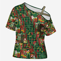Mele Kalikimaka Pakalana Pikake Lei Cross Shoulder Shirt Hawaiian Rodeo Paniolo Ulaula Palaka - Polynesian Pride