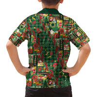 Mele Kalikimaka Pakalana Pikake Lei Family Matching Summer Maxi Dress and Hawaiian Shirt Hawaiian Rodeo Paniolo Ulaula Palaka - Polynesian Pride