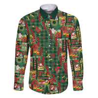 Mele Kalikimaka Pakalana Pikake Lei Family Matching Summer Maxi Dress and Hawaiian Shirt Hawaiian Rodeo Paniolo Ulaula Palaka - Polynesian Pride