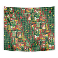 Mele Kalikimaka Pakalana Pikake Lei Tapestry Hawaiian Rodeo Paniolo Ulaula Palaka - Polynesian Pride