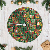 Mele Kalikimaka Pakalana Pikake Lei Tree Skirt Hawaiian Rodeo Paniolo Ulaula Palaka - Polynesian Pride