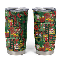 Mele Kalikimaka Pakalana Pikake Lei Tumbler Cup Hawaiian Rodeo Paniolo Ulaula Palaka - Polynesian Pride