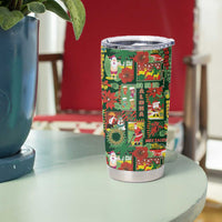 Mele Kalikimaka Pakalana Pikake Lei Tumbler Cup Hawaiian Rodeo Paniolo Ulaula Palaka - Polynesian Pride