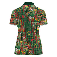 Mele Kalikimaka Pakalana Pikake Lei Women Polo Shirt Hawaiian Rodeo Paniolo Ulaula Palaka LT9 - Polynesian Pride