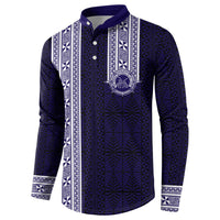 Tonga Queen Salote College 100 years Button Sweatshirt QSC 1926-2026 Tongan Pattern