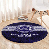 Tonga Queen Salote College 100 years Round Carpet QSC 1926-2026 Tongan Pattern