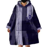 Tonga Queen Salote College 100 years Wearable Blanket Hoodie QSC 1926-2026 Tongan Pattern