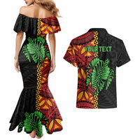 Personalised Tonga Emancipation Day Couples Matching Mermaid Dress and Hawaiian Shirt Puleanga Fakatui O Since 1970 LT9 - Polynesian Pride
