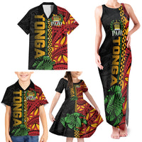 Personalised Tonga Emancipation Day Family Matching Tank Maxi Dress and Hawaiian Shirt Puleanga Fakatui O Since 1970