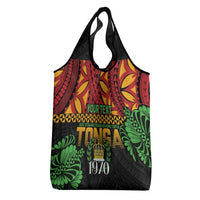 Personalised Tonga Emancipation Day Grocery Bag Puleanga Fakatui O Since 1970