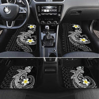 Aloha Hammerhead Shark Car Mats Black Hawaiian Kakau Tribal Tattoo
