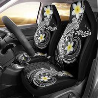 Aloha Hammerhead Shark Car Seat Cover Black Hawaiian Kakau Tribal Tattoo