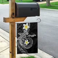 Aloha Hammerhead Shark Garden Flag Black Hawaiian Kakau Tribal Tattoo