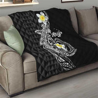 Aloha Hammerhead Shark Quilt Black Hawaiian Kakau Tribal Tattoo