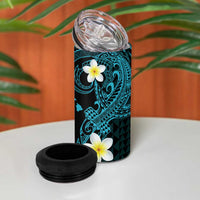 Aloha Hammerhead Shark 4 in 1 Can Cooler Tumbler Calypso Hawaiian Kakau Tribal Tattoo