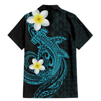 Aloha Hammerhead Shark Family Matching Mermaid Dress and Hawaiian Shirt Calypso Hawaiian Kakau Tribal Tattoo