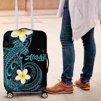 Aloha Hammerhead Shark Luggage Cover Calypso Hawaiian Kakau Tribal Tattoo